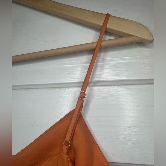 Lita | NWTs Silk Slip Dress in Orange Size Medium - Picture 6 of 11